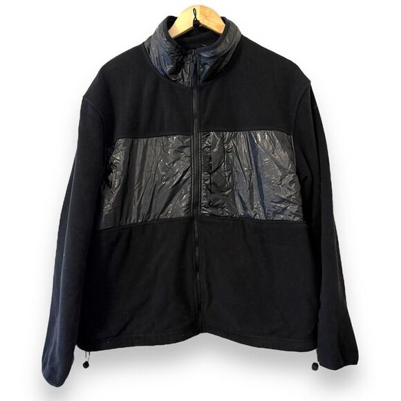 Rains Mens Fleece Jacket Black Size M/L New With Tags - Picture 1 of 8